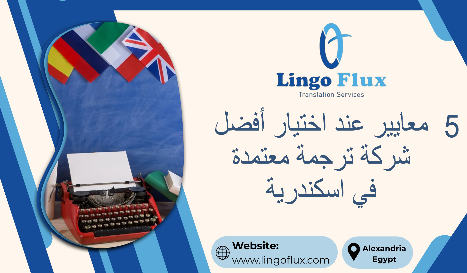 5 معايير عند اختيار أفضل شركة ترجمة معتمدة في اسكندرية