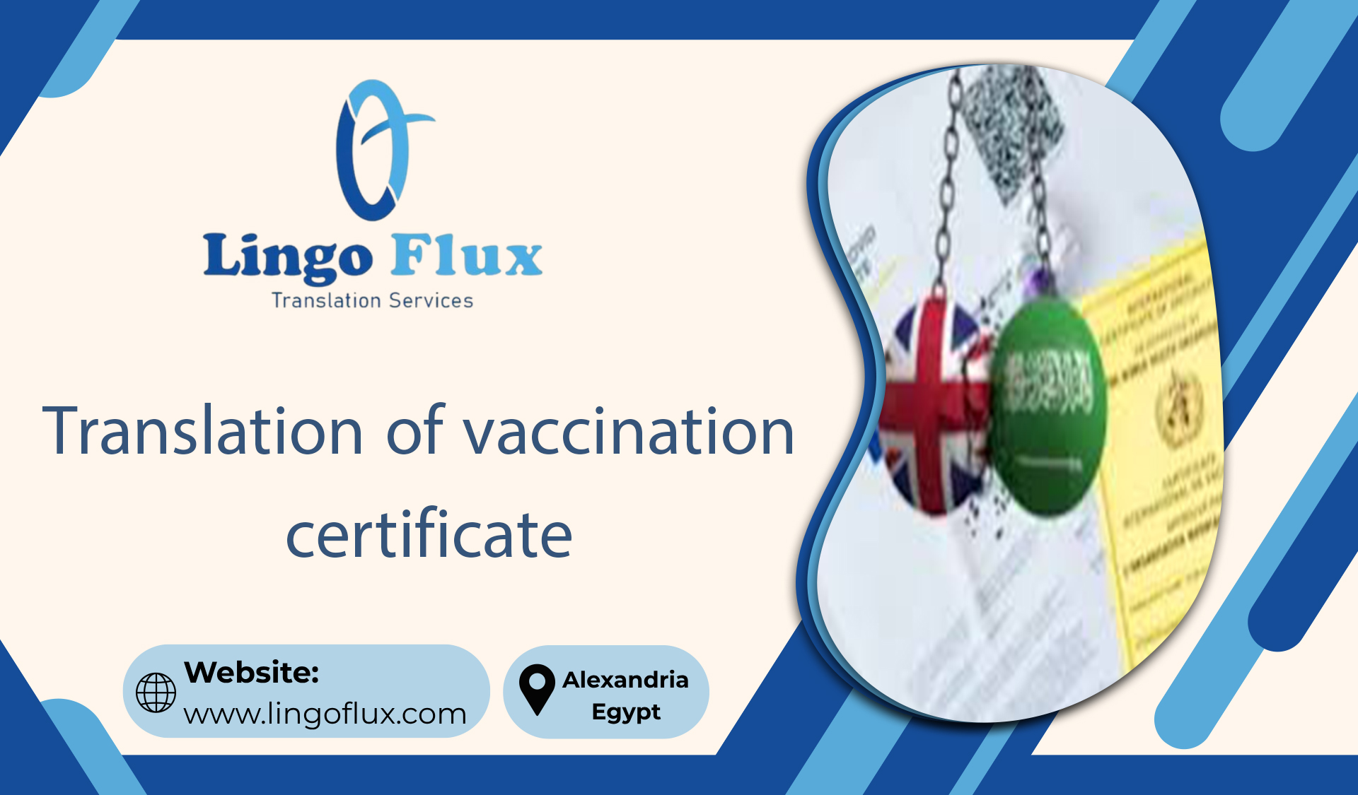 Translation of vaccination certificate