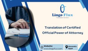 Translation of Certified Official Power of Attorney